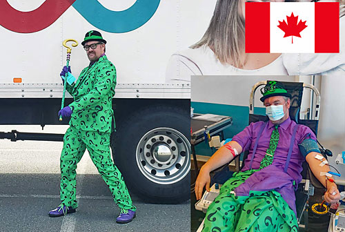 The Riddler Cosplayer